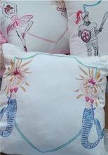 Load image into Gallery viewer, Whimsical Pillows Featuring Mermaids, Knights and Ballerinas
